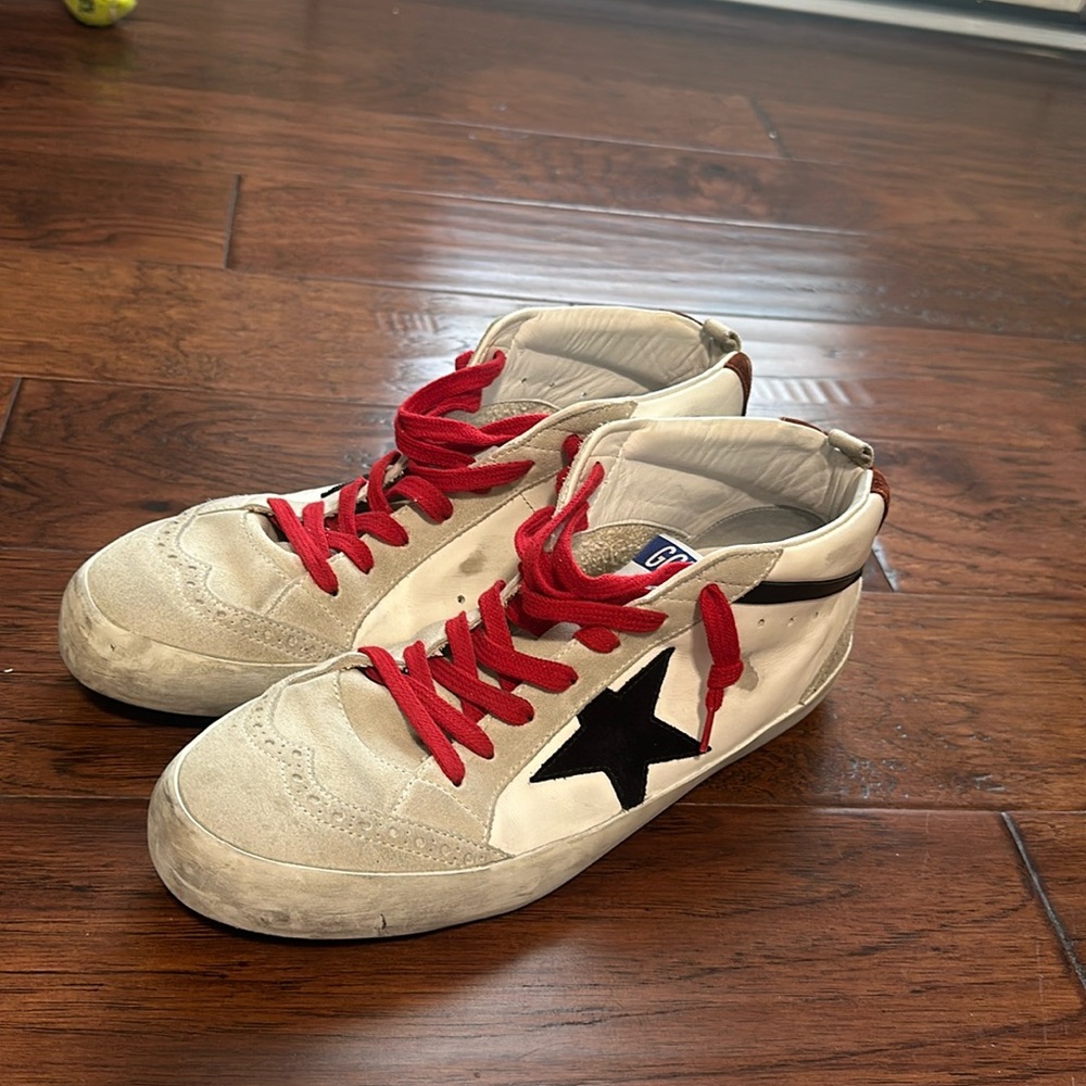 Mid Star sneakers in leather with suede star size 42